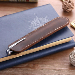 Handmade Genuine Leather Fountain Pen Bag